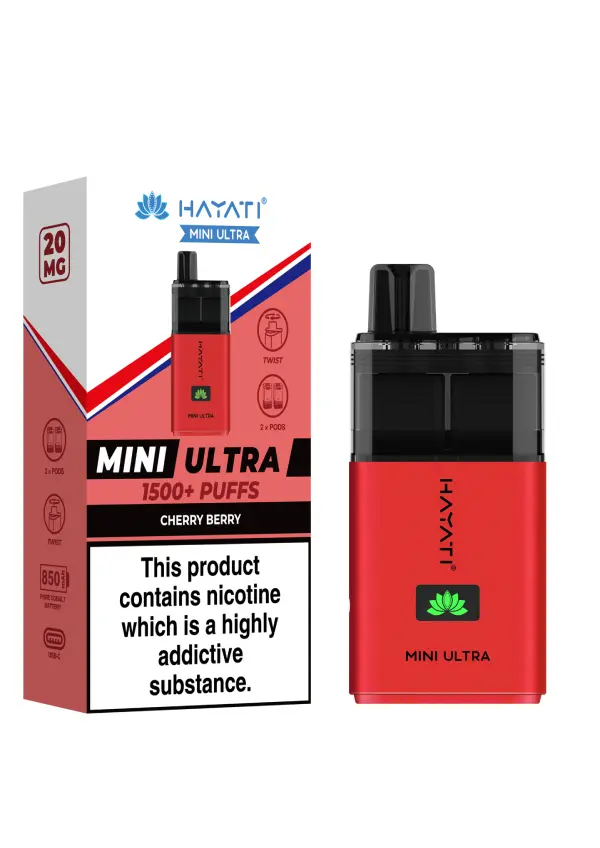  Cherry Berry Hayati Mini Ultra Disposable Vape 